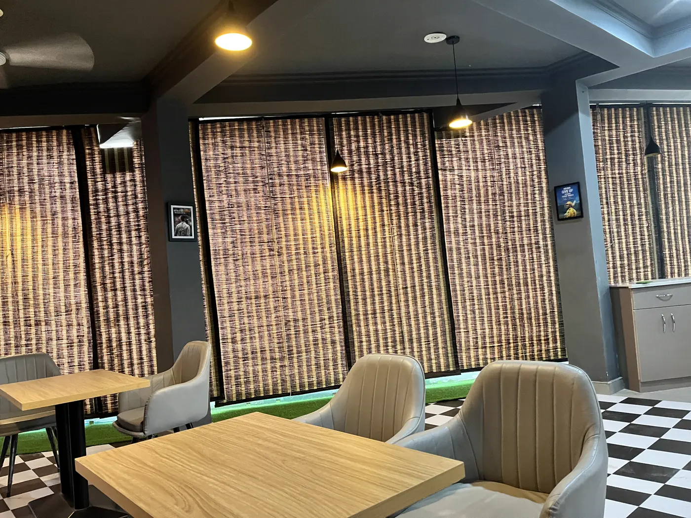 Comfortable lounge seating at THE GAME PAVILION