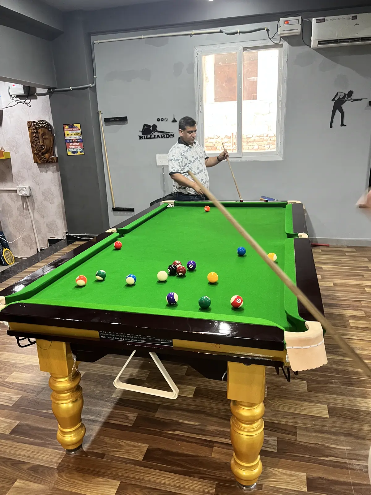 Professional pool table at THE GAME PAVILION